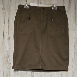 Vintage Lauren Ralph Lauren Green Pencil Skirt Casual